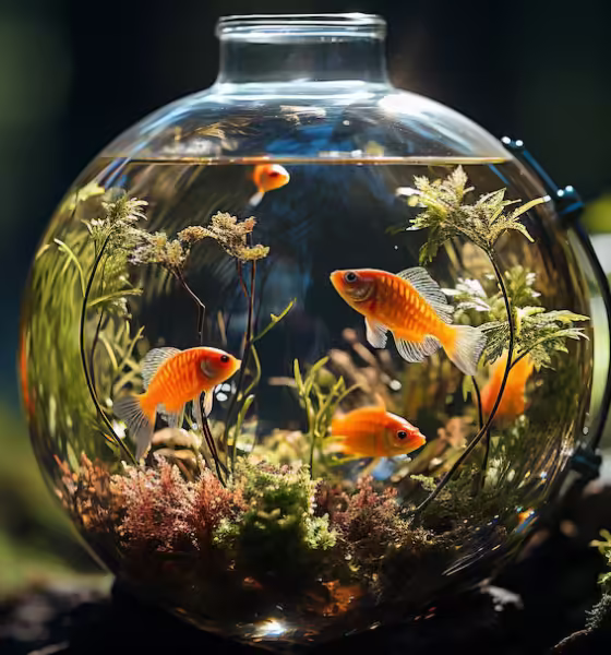 Betta Fish Lying on Bottom of Tank