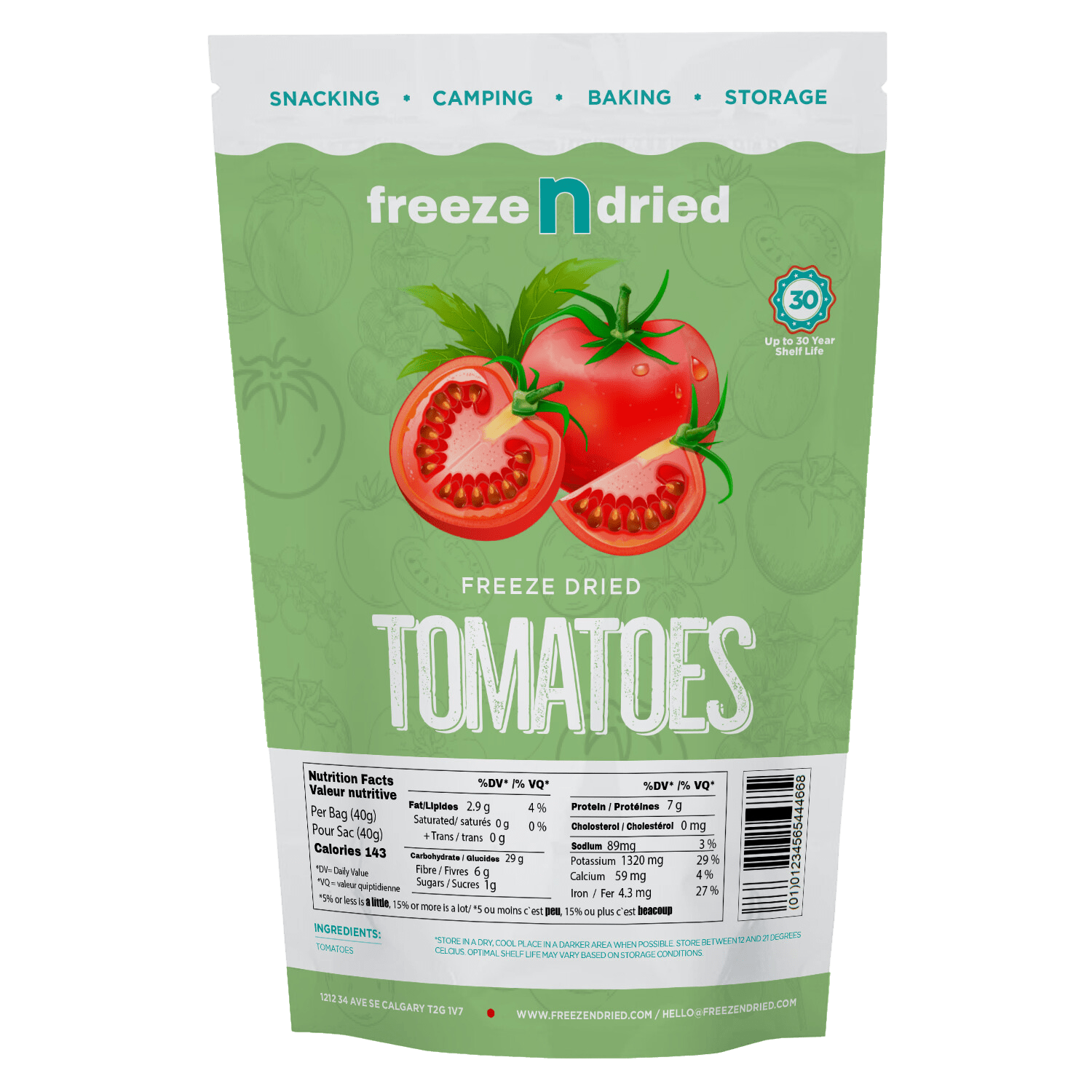 Freeze-Dried Vegetables