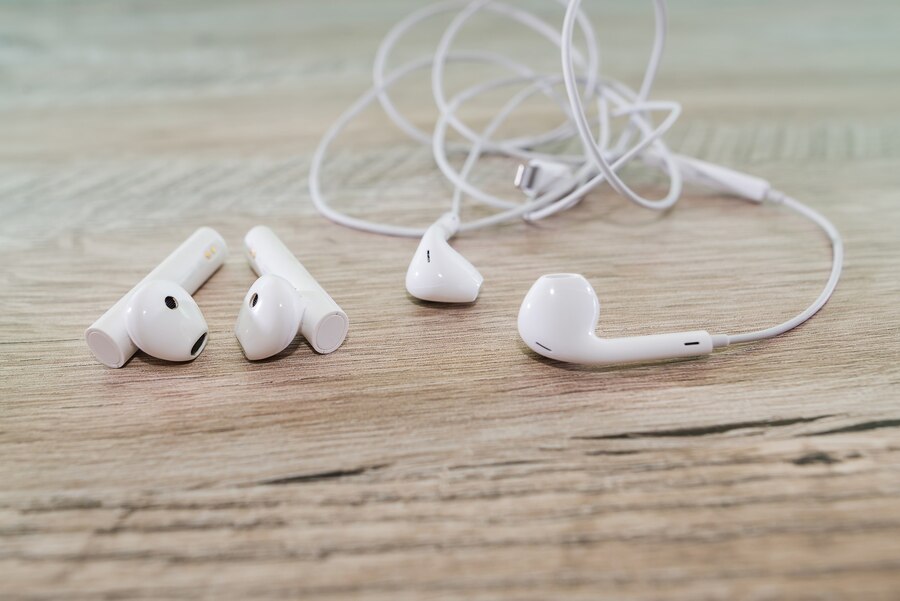 Little White Earbuds