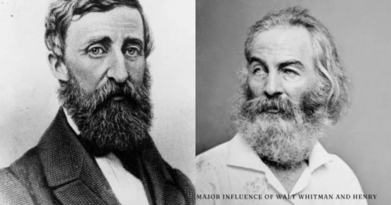 Major Influence of Walt Whitman and Henry David