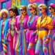 Colorful 80s Fashion