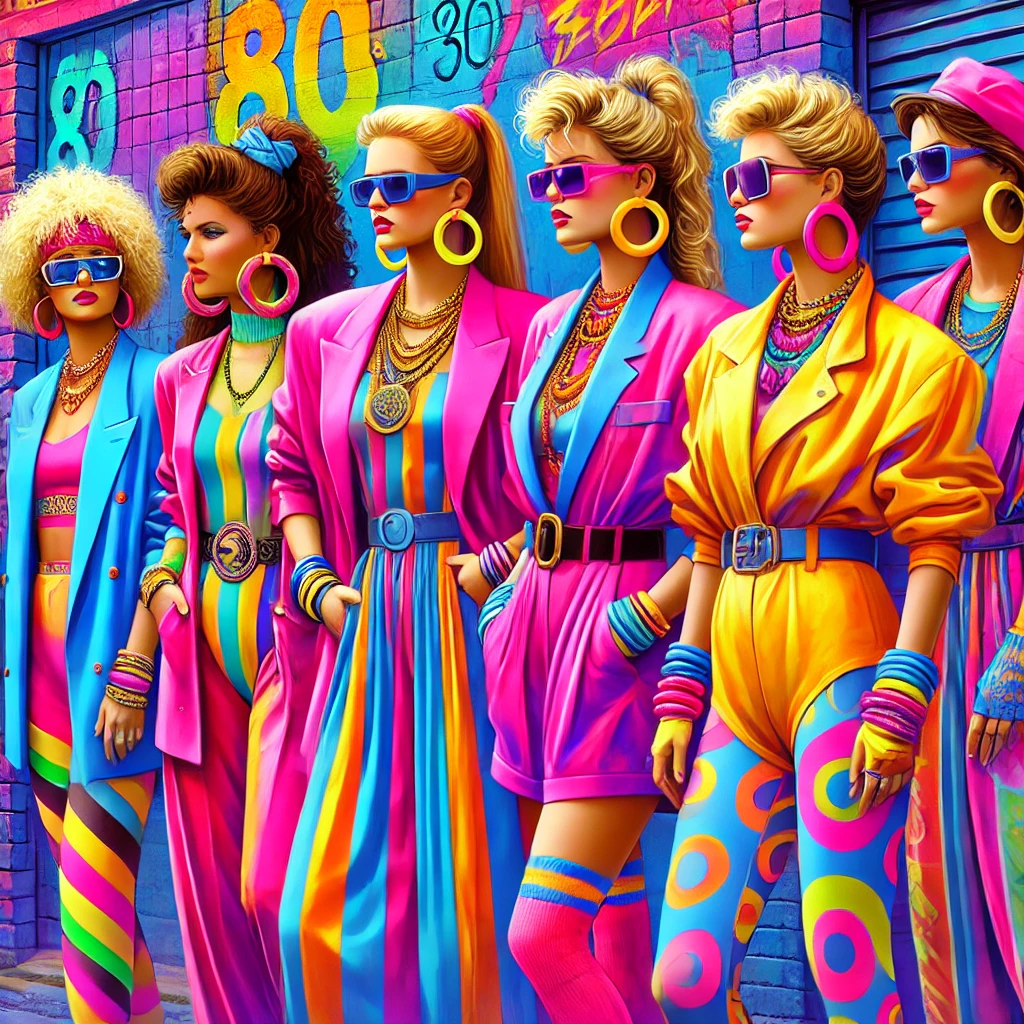 Colorful 80s Fashion