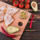 Whole Grain Quesadilla with Chicken, Tomato, and Lettuce