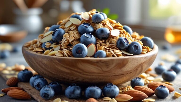 Diabetic-Friendly Blueberry Granola