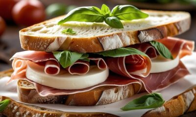 Prosciutto Sandwich with Mozzarella