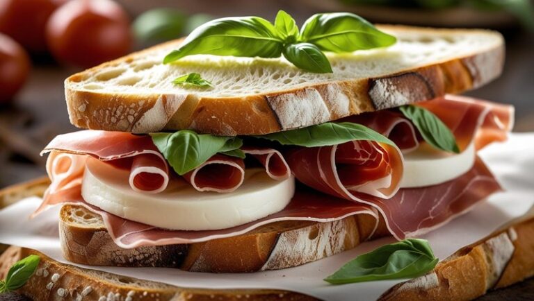 Prosciutto Sandwich with Mozzarella